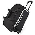 Lavie Sport Lino Large Size Wheel Duffle Bag for Travel | Travel Bag with Trolley, Black, S, Galactic Wheel Duffle Bag