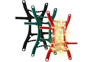 YUZHOU 3 PCS Rotating Handle Christmas Lights Storage Holders, 6.7 * 12inch All Purpose Christmas String Light Storage Holiday Light Cord Wind Up Cord Storage Reel Christmas Light Organizer for Light String
