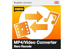 Nero Recode | MP4 Converter Software | Convert DVDs to MP4 or MP3 | Video & Audio Converter for MP4, AVI, MOV, WAV, FLAC | HEVC 8K Support | Lifetime Licence | 1 PC | Windows 11 / 10 / 8 / 7