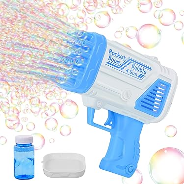 Pistola Burbujas De Jabon Niños Bazooka Bubble Machine Tiger House