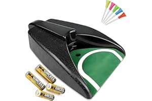 SURBOOTIME Golf automatic putting cup, ball retriever, putting training equipment, automatic ball return practice putting, indoor and outdoor practice, portable putting equipment, golf accessories 4 AA batteries