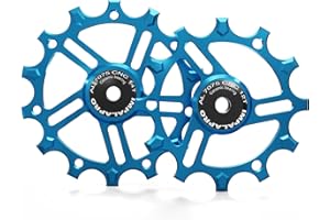 IMPALAPRO - Set of 2 Ceramic Jockey Wheels 12T-14T Aluminium 7075 CNC for 9 to 12 Speeds