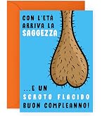 Carta Per Lui Ironica Biglietto Di Compleanno Divertente Per Uomo Emotional Rescue Design Medico 540835