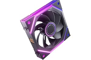 AsiaHorse NyotaUltra ARGB - Ventola per PC da 120 mm, ventola RGB, per PC Daisy Chain [Infinity Mirror] [HDB] 58.5 CFM/2000 RPM/2.07MMH2O 4 pin PWN & 5V 3Pin ARGB per Asus Aura GIGABYTE MSI