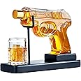 Kollea Mini Whiskey Decanter Set with Glass for Men, Unique Anniversary Birthday Gifts Ideas for Men Dad from Daughter, Cool Military Present, Cool Liquor Dispenser for Bar Drinking Party-6.76 Oz