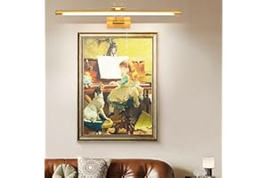 TYhogar Lámpara de Espejo Baño LED 60cm 12W 1320LM Aplique Espejo de Baño Luz Led para Espejo Con Interruptor y Brazo Doblado Giratorio Aplique De Pared para Espejo Gabinete Iluminación