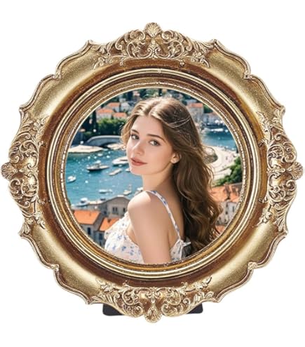 Vintage Fotolijst 4x6 Inch, Luxe Antieke Fotolijsten, Voor Op Tafel Of Muur, Brons Goud
