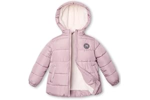 maoo garden Doudoune Hiver Fille 100-128cm - Manteau léger imperméable à doublure polaire