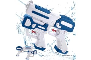 Lets Joy Pistolets à Eau pour Enfants, 2 en 1 Pistolet a Eau, Jouet Pistolet à Eau, Jouet d'Eté Pistolet à Eau, Pistolet à Eau Enfants Adultes Jouets pour Piscine Extérieure Plage Jardin