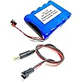 INVENTO 1Pcs 6V 700mAh Ni-cd Rechargeable 1.2V x 5 AA Cell Battery Pack with 5.5mm DC Male Jack Plug wire 500mm Long
