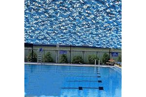 Rovsd Blaues Tarnnetz Bundeswehr, Jagd-Schießnetz Versteckte Military Garten Dekoration Camping Camouflage Netz Sonnenschutz 2x3m 3x4m 3x5m Benutzerdefiniert (Größe : 5x6m/16.4x19.6ft)