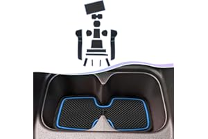 ‎SXCY SXCY für Suzuki Ignis Gummimatten Mittelkonsole Gummi Matten Antirutschmatten für Auto Armlehne Getränkehalter Matte Aufbewahrungsbox Rutschmatten Innenraum Zubehör (Blau)