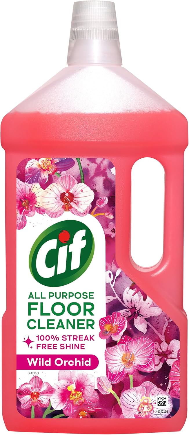 Cif Wild Orchid Floor Cleaner residue-free surface cleaner for linoleum, vinyl and ceramic tiles 950 ml
