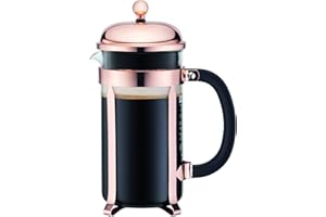 Bodum - 11652-18 - Chambord - Cafetière à Piston 8 Tasses - 1 L - Cuivre