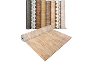 casa pura - Revêtement de Sol en PVC - Film Vinyle pour Meubles et Sols - Stickers Effet Bois - Tapis de Sol en Rouleau Antidérapant - Aspect en Bois Chêne Antique - Modèle Wagner 100x100 cm