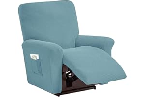 uyeoco 4 Pezzi Copripoltrona Relax Reclinabile Elasticizzate, Stampa Copridivano Poltrona Relax Antiscivolo Salvadivano Copertura Fodera per Poltrona Reclinabile con Tasca (Color : #20)
