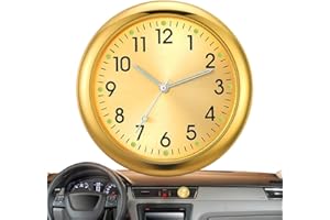 ZASDVN vehículo salpicadero Dashboard reloj coche Air Vent salpicadero reloj | reloj de cuarzo para coche, pequeño reloj analógico luminoso, reloj analógico de cuarzo, pequeño reloj analógico
