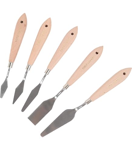 Set 15 Spatole Per Pittura - Acciaio Inox Per Olio, Acrilico, Tecnica - Foto 5