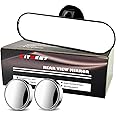 KITBEST Rear View Mirror for Driving Test, Driving Instructor Test Lesson Mirror, Adhesive Car Mirrors for Examiner Learner Driver Extra Interior Suction Cup Rearview Mirrors (220 x 64mm)