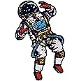 Space Man Astronaut Lost Self in Space Patch Embroidered Applique Badge Iron On Sew On Emblem