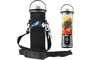 AF-WAN Tragbare Blender Aufbewahrungstasche Hülle mit Schulterriemen für Ninja BC151EUBK/BC151EUNV/BC151EUCR/BC151EUEM/BC151EUPR/BC151EUWH Blast Kabelloser Mixer, tragbar, 530 ml (Schwarz)