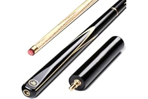 AONETIGER 3/4 Jointed Snooker Billiard Pool Cue Handmade Ash Shaft 3 Piece Tips 9.7mm with Extension Accessories Hard Case/Bag to Choose