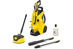 Kärcher K 4 Power Control Home Pressure Washer, Pressure: max 130 bar, Flow Rate: 420 l/h, Area: 30 m²/h, Water Filter, Weight: 11.5 kg, High-Pressure Gun, Dirt Blaster, Spray Lance, Home Kit