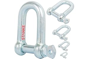 Seilwerk STANKE 10x Grillete de acero galvanizado 10mm