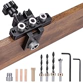 3 in 1 Adjustable Template, Aluminium, Sizes Eight Ten Fifteen MM, Includes Drill Bits and Positioning Block, Ideal for Carpe