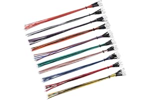 YIXISI 50 PCS 5mm LED Diodes Light, 12V 20cm Pre Wired LED, Emitting Diodes Pre Wired, 10 Colours