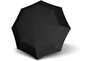 Knirps Taschenschirm T.400 Duomatic Uni – Auf-Zu-Automatik – Sturmfest – Windproof – Schwarz