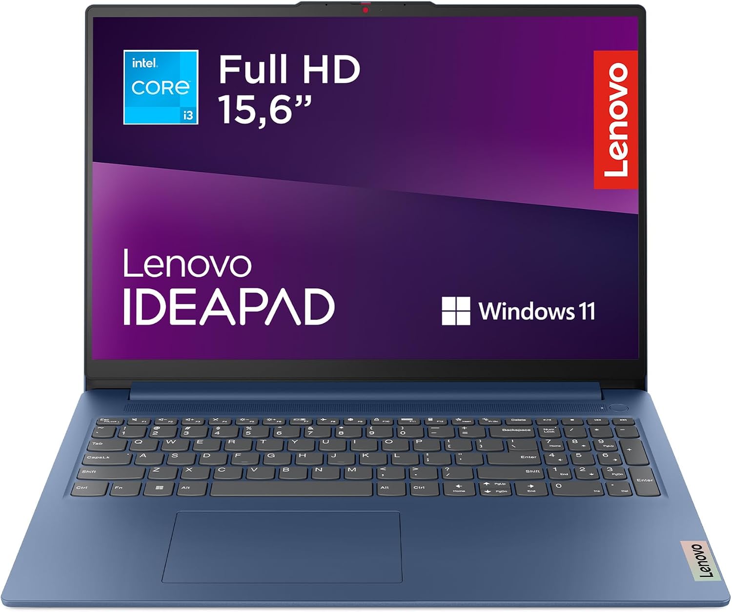 Lenovo IdeaPad Slim 3 Gen 8 – Ordenador Portátil 15.6'' FHD (Intel Core i3-N305, Intel UHD Graphics, 8 GB RAM, 256 GB SSD, Wi-Fi 6, Win 11 Home, Office Trial) Teclado QWERTY Español - Azul Abismo