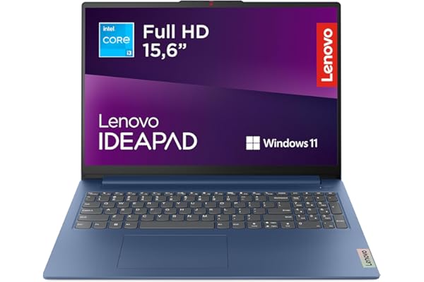 Lenovo IdeaPad Slim 3 Gen 8 – Ordenador Portátil 15.6'' FHD (Intel Core i3-N305, Intel UHD Graphics, 8 GB RAM, 256 GB SSD, Wi-Fi 6, Win 11 Home, Office Trial) Teclado QWERTY Español - Azul Abismo