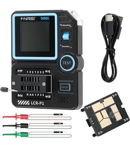 Kocusu LCR P1 Meter - Transistor Tester Mit Farbdisplay & Austauschbarer Testplatine