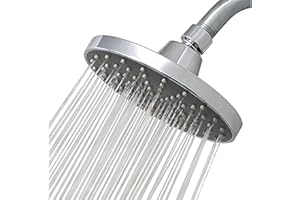 YMIKO 15 cm głowica prysznicowa, wysokociśnieniowa głowica prysznicowa z deszczownicą chromowana górny opryskiwacz akcesoria łazienkowe