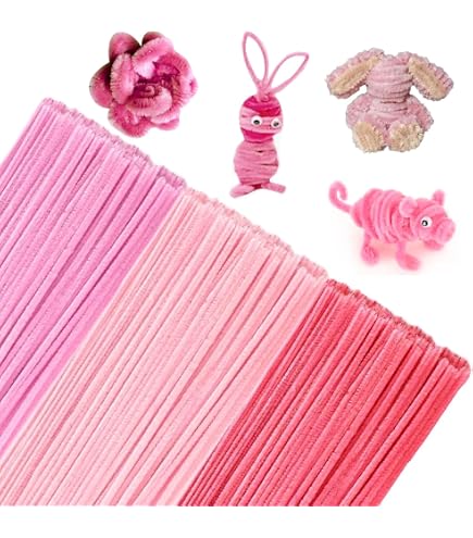 200 Scovolini Colorati Set Per Lavoretti - Kit Completo Per Fiori Fai Da Te Con Filo E Nastri
