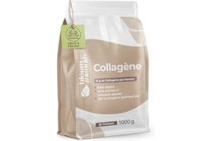 BLOOM NATURALS BEAUTY SUPPLEMENTS Collagene Poudre 1000g - 15g par Portion - 100% Collagène Hydrolysé Pur, Goût Neutre - 66 Portions - Produit en Allemagne