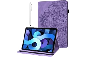 GLANDOTU Custodia per Apple iPad Mini 6 Cover 2021 8,3 pollici con Pellicola Protettiva e Pennino, Ultra Sottile Flip PU leather Case per iPad Mini 6 Cover (viola)