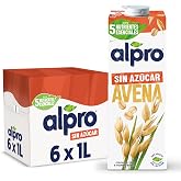 Alpro Vegetable Oatmeal Drink without Sugar &ndash; Pack of 6 x 1L