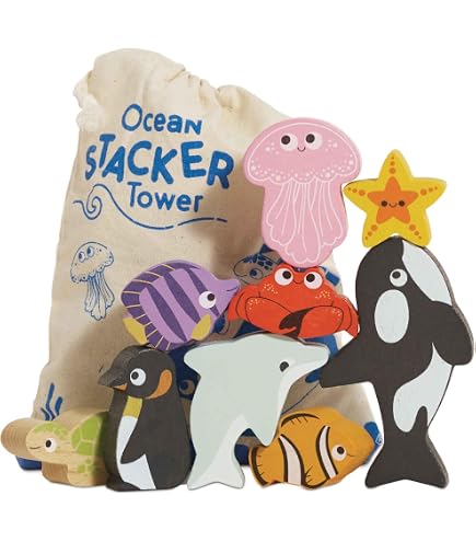 Le Toy Van Jeu éducatif Lettres de l'Alphabet, 18 Mois, Montessori, ecologique, en Bois, 60 Pièces, Inclus Sac en Coton avec Anse, Certifié FSC & Couleurs à l'eau, Petilou