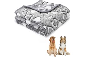 Nobleza Coperta per Cane Gatto Lavabile Soffice Durevole, Morbida Coperta in Pile per Cani e Gatti, per Cani, Gatti, Conigli E Altri Animali Domestici, 120 * 100 cm