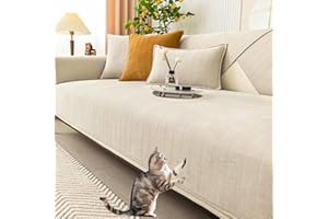 YWQJL Divano Cover 1 2 3 4 Seater, Lino Grezzo L-Shaped Divano Throws,Couch Cover Pets Dog Couch Cover Non-Slip Sofa Throws Sofa/Divano Throw Blanket,Divano Cover,#15-70x150cm