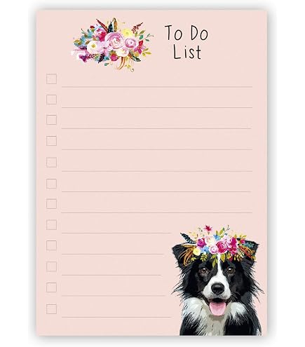 Biglietto di auguri Border Collie Working Sheep Dog - Illustrazione artistica di lusso disegnata