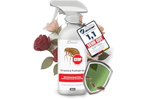 ‎ORAMICS Oramics Anti Flohspray für Wohnung & Umgebung – Effektive Fogger Alternative gegen Flöhe, Larven & Eier – Ungeziefer Spray mit Sofortwirkung & Langzeitschutz für Möbel, Teppich & Auto (500ml)