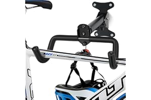 IVODEELA Bike Wall Mount Hanger Rack,Adjustable Wall Mounted Bike Storage Rack,Bike Hook,Bike Hanger with Foam Padded Frame Protection for Indoor or Garage