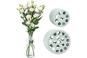 JINTANG 2 Pcs blumenstielhalter,Ikebana drehbarer blumenhalter,Spiral Ikebana stielhalter für Vasen,hanataba blumenhalter,DIY Bouquet Twister Blumengesteck Accessoire(grünlich)