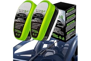 MZZSVEUY 2PCS Car Glass Cleaner, Car Window Cleaner, Clear Vision Cars Glass Cleaner, Cars Windscreen Cleaner Oil Film Removal for Glass Board Windshield Remove Dirt or Water Stains