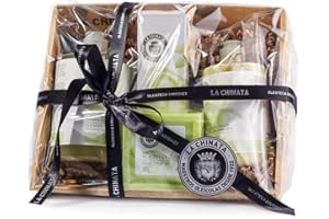 Cesta de Cosmética Pequeña No. 1 ‘Línea Clásica’ La Chinata - Pack de Cuidado de la Piel con Jabón, Gel de Baño, Crema Hidratante y Crema de Manos y Uñas - Regalo Ideal (Nº1 Línea Clásica)