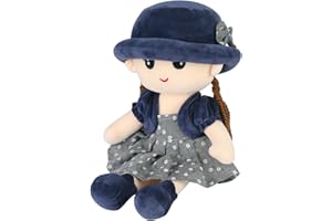 IBLUELOVER Poupée de Chiffon Fille Bébé Poupée Jouet en Peluche Jouet Poupée Adorable 1er Âge Conte de Fées Princesse Poupée Mignonne Plush Toys Cadeau de Naissance Noël Anniversaire Baptême