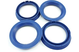 Felgenfactory 4X Anelli di centraggio 74,1-57,1/74,1 mm a 57,1 mm Blu
